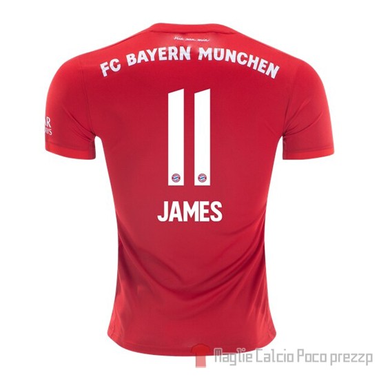Maglia Bayern Munich Giocatore James Home 2019/2020 - Clicca l'immagine per chiudere